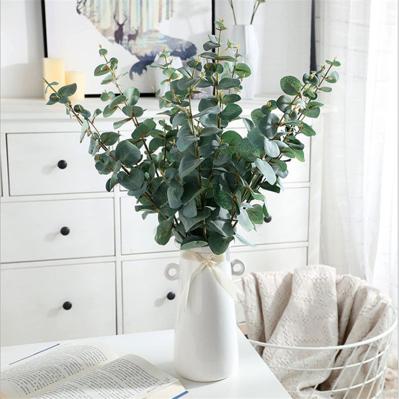 Simulation plant Eughali Money Leaf Money grass decorated green leaf flower accessories