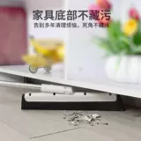 Ванная комната соскребает пол, подметающая волосы в ванной комнате.