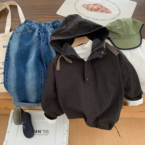 Детская куртка для мальчиков, цепочка с молнией, толстовка, спортивный костюм с капюшоном, осенняя, на молнии, в корейском стиле