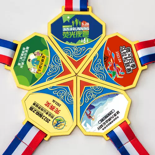 Почетная комбинация медалей по индивидуальному заказу, персонализация мероприятий, посвященных памятным событиям, и внесение в список выдающихся сотрудников сувенирной продукции