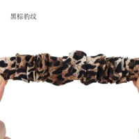 Черный коричневый леопардовый принт