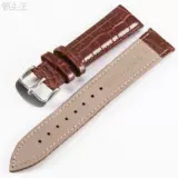 Бамбуковый износостойкий универсальный ремешок для часов подходит для мужчин и женщин, крокодиловый принт, из натуральной кожи