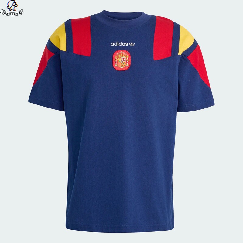 Adidas Fef Eqt Tee Men's Spanish Team Football Casual Culture Pure Cotton Loose T-Shirt Kg2574