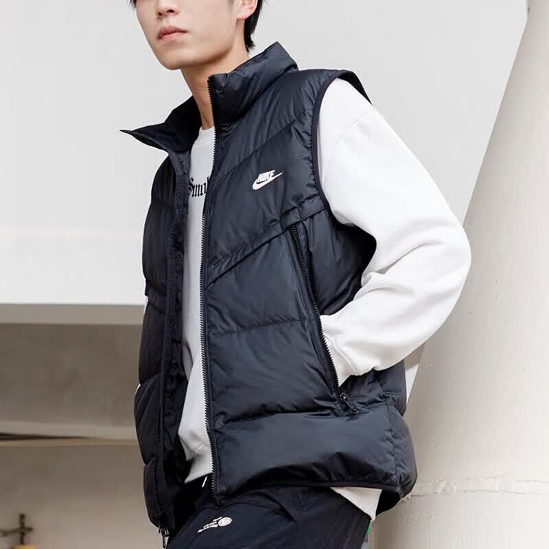 Nike down Vest Men's Winter Outdoor Casual Sportswear Cold-Proof Warm Vest Jacket Dv1136