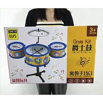 Childrens simulation drum set 3 drum jazz drum music percussion instrument toy large toy for 3-6 years old children