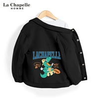 【Хлопковая куртка】 черный/L зеленый дракон