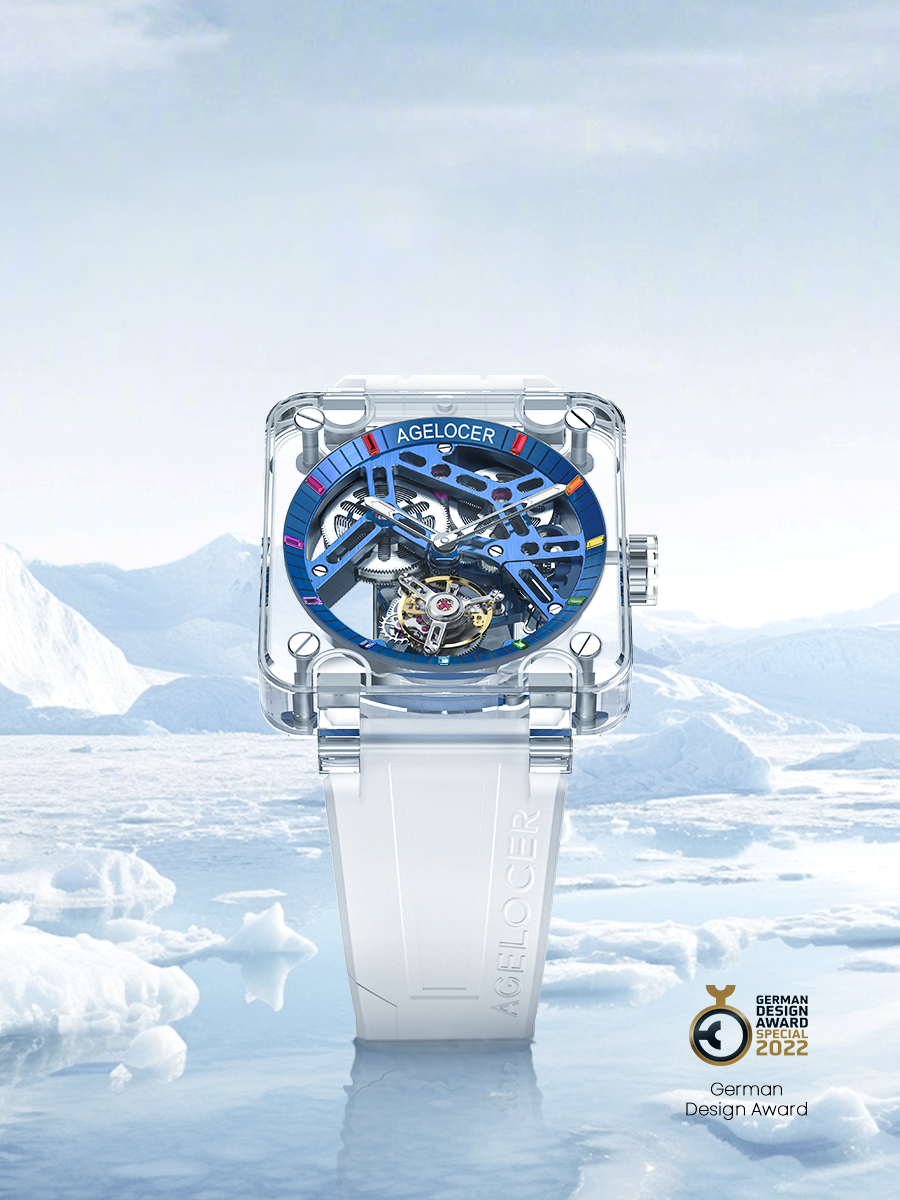 Full transparent sapphire flying tourbillon（Mobile 1）