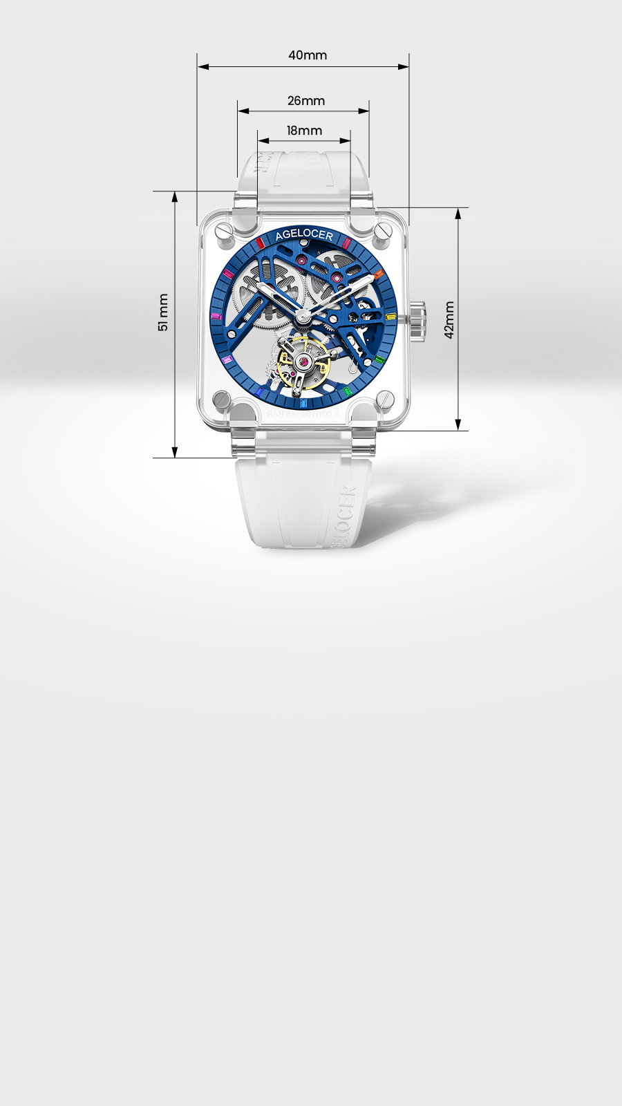 Full transparent sapphire flying tourbillon（Mobile 4）
