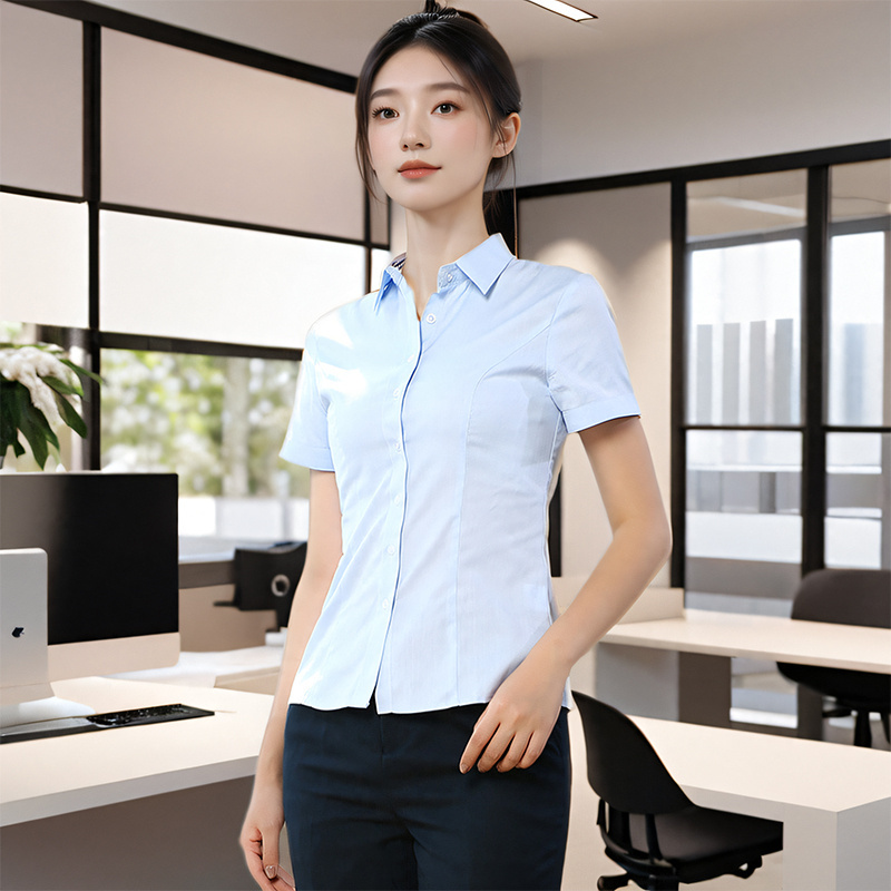 Posture Bank Work Clothes New Short-Sleeved Shirt Summer Pants Vest Suit Jacket Work Pants Collar Flower Clothes