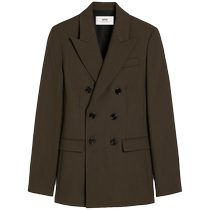 Ami Paris Womens Double Breasted Jacket FARFETCH