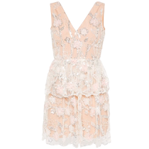Lady Self-Portrait Bright Sheet Lace Mini One-piece Dress FARFETCH Hair Chic