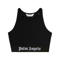 Palm Angels Womens Logo Bottom Pressure Tight Top FARFETCH
