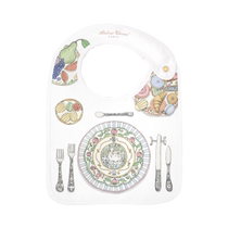 Atelier Choux childrens clothing Bon Appétit printed cotton bib FARFETCH