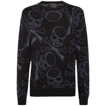 Philipp Plein Mens SkullBones Jacquard Sweater FARFETCH
