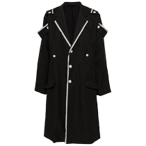 Yohji Yamamoto Mens Contrast Trimmed Ramie Jacket FARFETCH