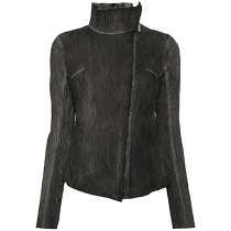 Isaac Sellam Experience Womens Pintuck Effect Leather Jacket FARFETCH