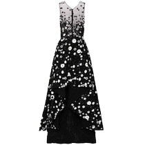 SAIID KOBEISY Womens beaded high-low hem dress FARFETCH