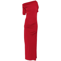 Jacquemus Womens La Robe Drapeado maxi dress FARFETCH