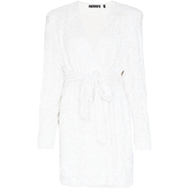 Rotate Womens Samantha metallic sequin wrap V-neck elegant slimming dress is amazing