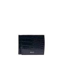 Bally mens logo imitation crocodile pattern wallet FARFETCH