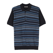 Final Sale] Corneliani mens striped cotton polo shirt FARFETCH