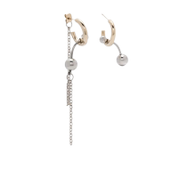 JUSTINE CLENQUET ladies Alexa hollow detail earrings FARFETCH