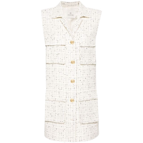 Anine Bing Womens Single Breasted Tweed Vest FARFETCH
