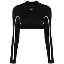 Off-White womens logo embroidered sports crop top FARFETCH