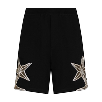 Dsquared2 mens crystal-embellished cotton shorts FARFETCH