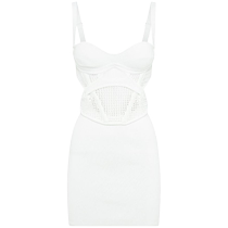 Dion Lee Womens Patchwork Crochet Knit Mini Dress FARFETCH