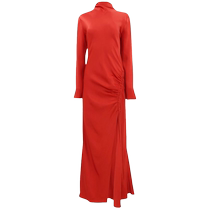 Lapointe Womens Ruffled Satin Dress FARFETCH