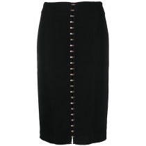 Final Sale] Ms. Blumarine close-knit half-body dress FARFETCH Fitting chic