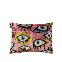 Les-Ottomans Unisex Eye Pattern Velvet Cushion FARFETCH
