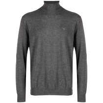 Emporio Armani Armani mens logo embroidered turtleneck sweater FARFETCH
