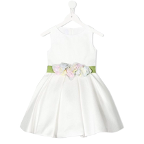 Final Sale]Colorichiari Childrens Floral Appliqué Sleeveless Dress FARFETCH