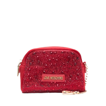 Final Sale]Love Moschino Womens Crystal Cosmetic Bag FARFETCH