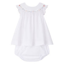 Bonpoint childrens clothing Amantine floral embroidered sleeveless dress FARFETCH