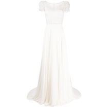 Jenny Packham Ladies Hedvig Bubble Sleeves Bridal Gown FARFETCH Hair Chi