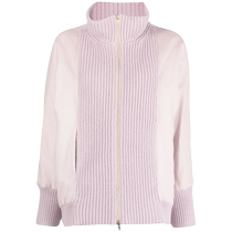Herno womens knitted patchwork zipper jacket FARFETCH