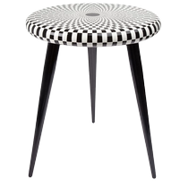 Fornasetti Geometric Paint Tripod Chair FARFETCH is surprised