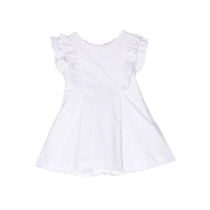 Lapin House childrens ruffled bow detail dress FARFETCH