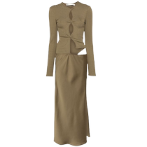 Christopher Esber womens hollow patchwork maxi dress FARFETCH