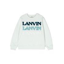 Lanvin childrens clothing logo embroidered cotton sweatshirt FARFETCH