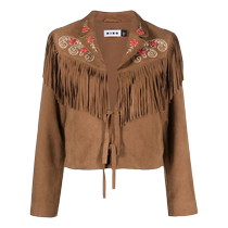 Rixo Womens Marguerite Fringed Suede Leather Jacket FARFETCH