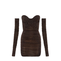 Alex Perry Womens Koda Ruffled Mini Dress FARFETCH