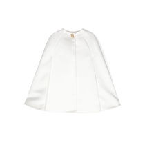 ELISABETTA FRANCHI vêtement enfant logo signe cape en satin FARFETCH