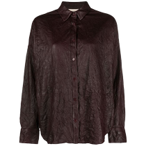ZadigVoltaire Womens Tamara pleated leather shirt FARFETCH