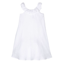 Il Gufo Childrens Bow Chambray Midi Dress FARFETCH
