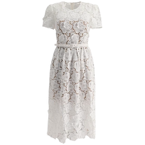 Self-Portrait Womens Floral Lace Midi Dress FARFETCH