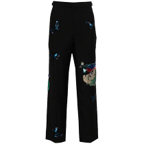 Bode men Flying Fauna wool trousers FARFETCH Fat Chic
